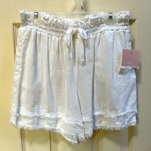 Girl’s Bella Dahl NWT white frayed shorts 14